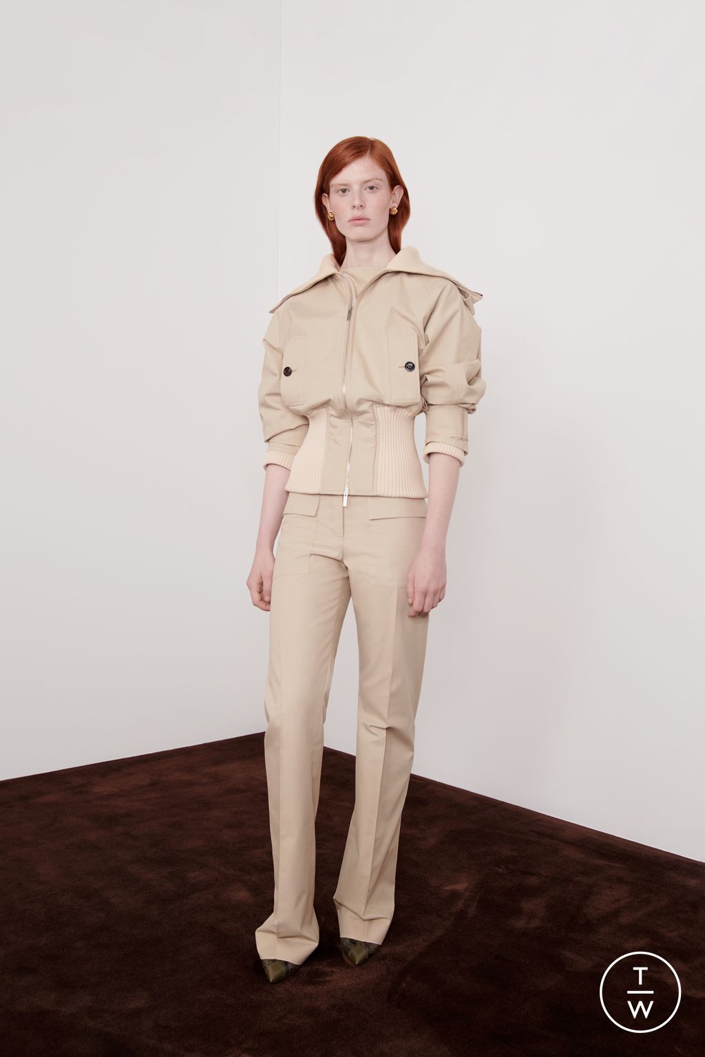 Fashion Week Milan Resort 2025 look 7 from the Ferragamo collection 女装