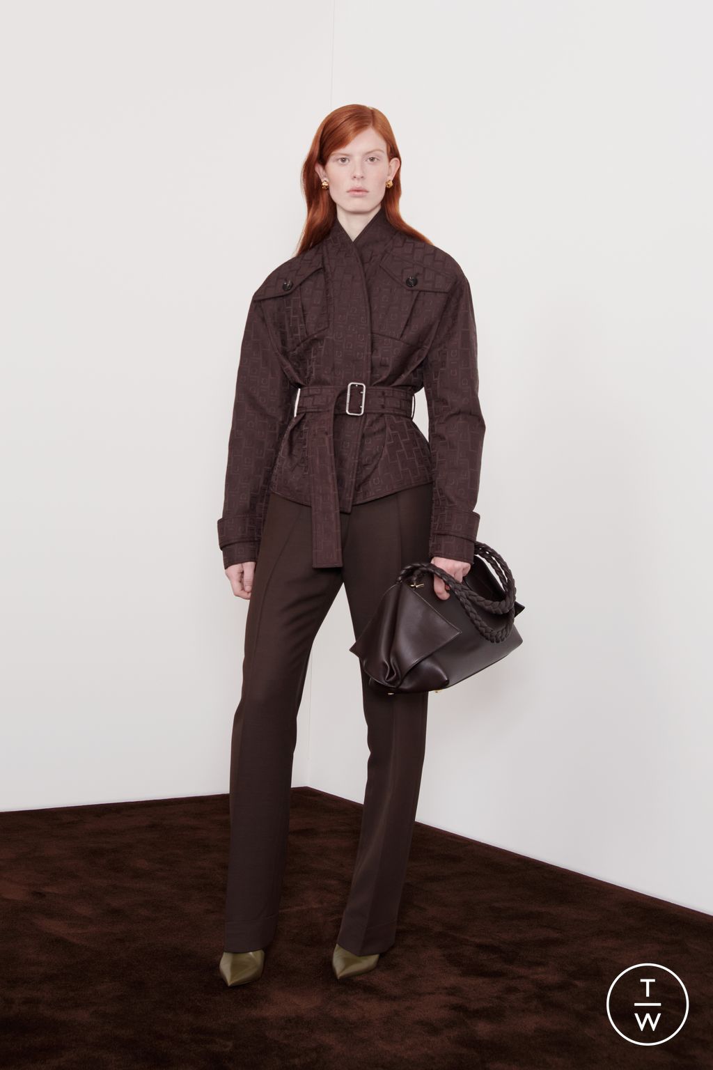 Fashion Week Milan Resort 2025 look 10 de la collection Ferragamo womenswear