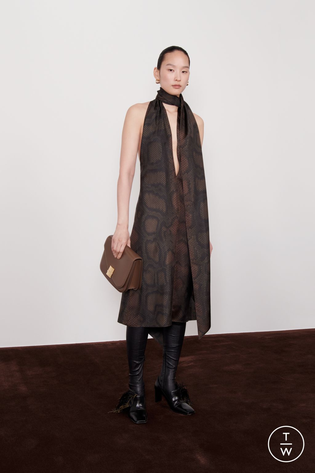 Fashion Week Milan Resort 2025 look 15 from the Ferragamo collection womenswear