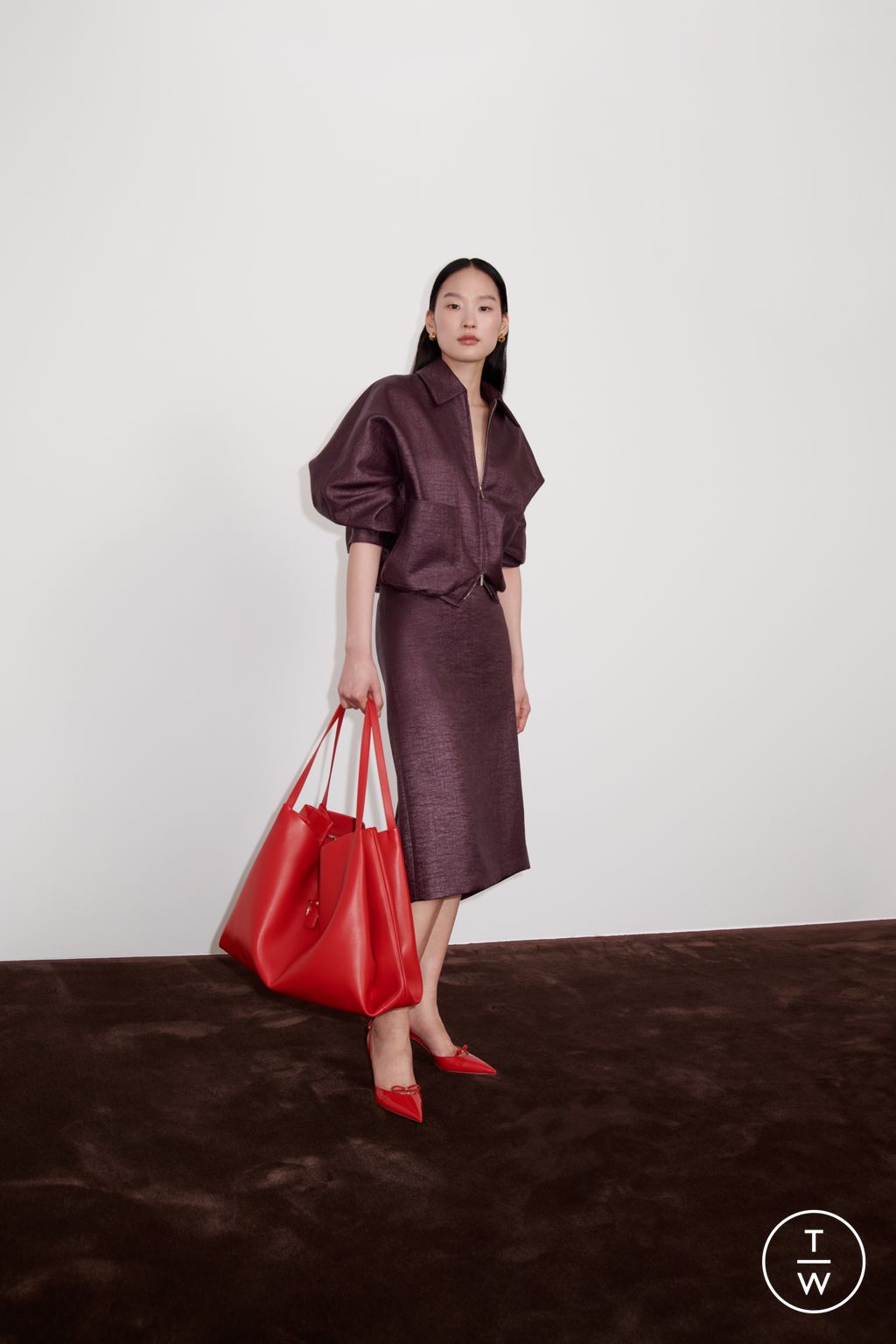 Fashion Week Milan Resort 2025 look 16 de la collection Ferragamo womenswear