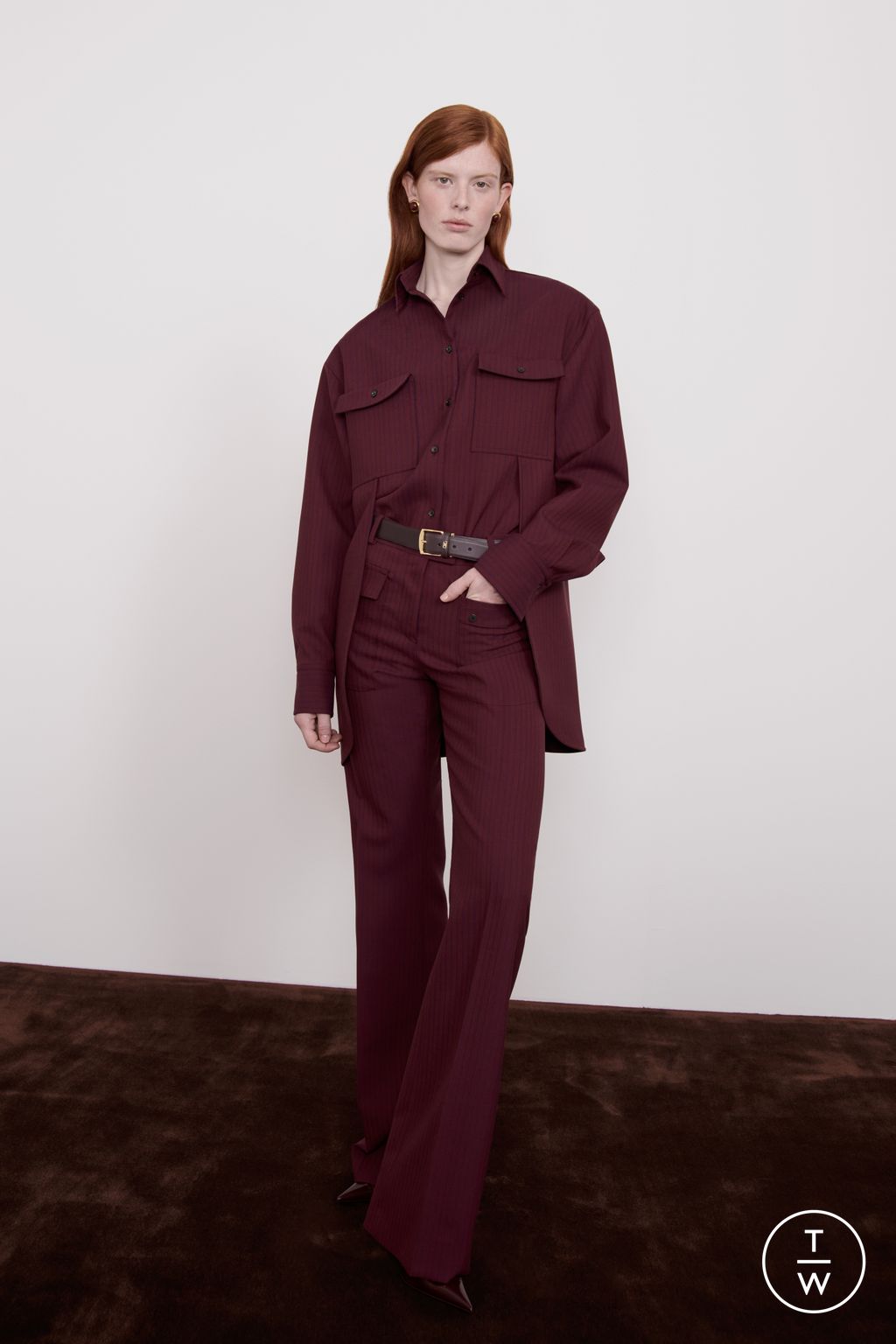Fashion Week Milan Resort 2025 look 18 from the Ferragamo collection 女装