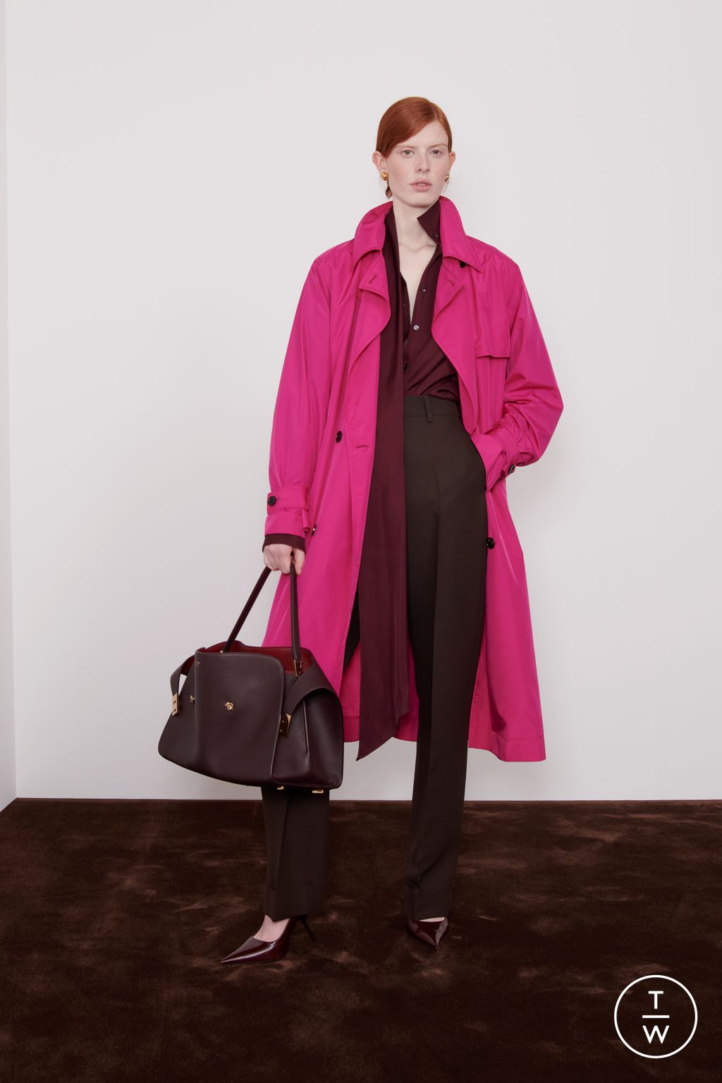 Fashion Week Milan Resort 2025 look 24 from the Ferragamo collection 女装