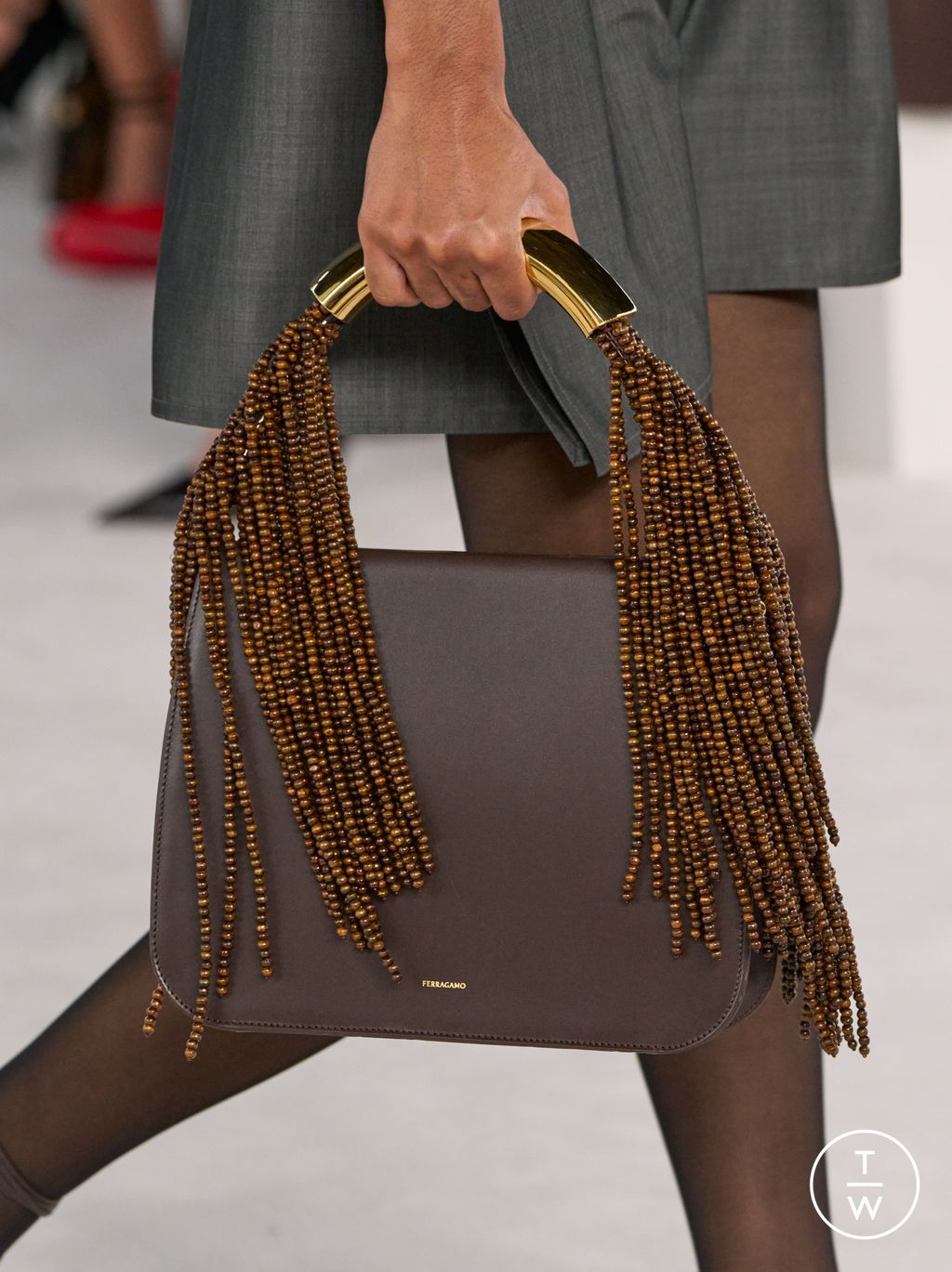 Fashion Week Milan Spring/Summer 2024 look 40 from the Ferragamo collection womenswear accessories