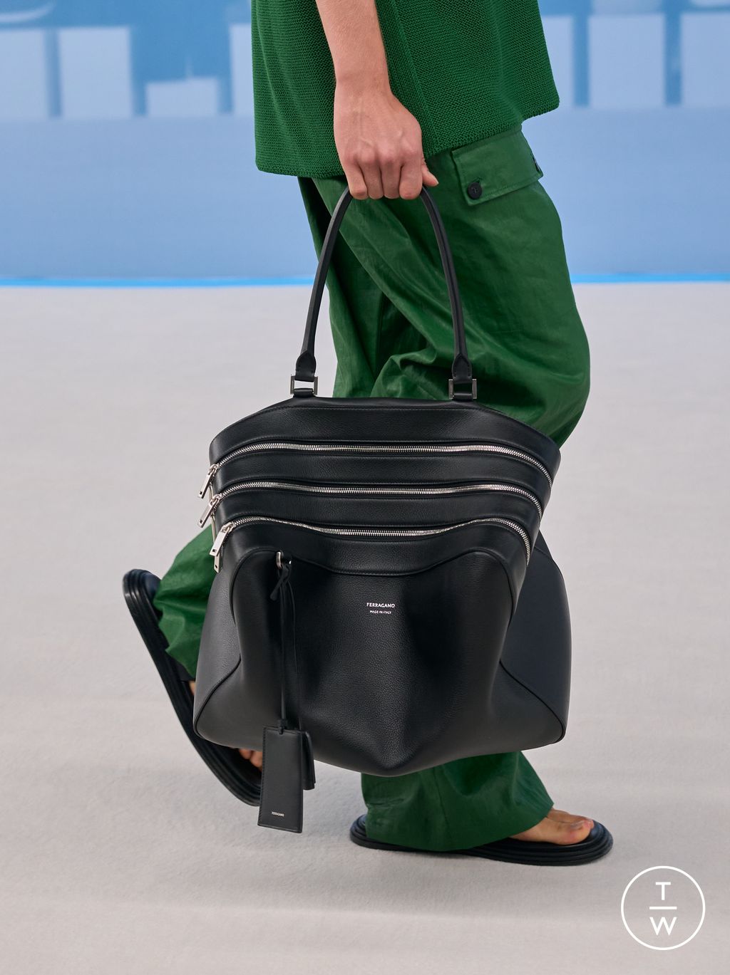 Fashion Week Milan Spring/Summer 2024 look 9 from the Ferragamo collection womenswear accessories