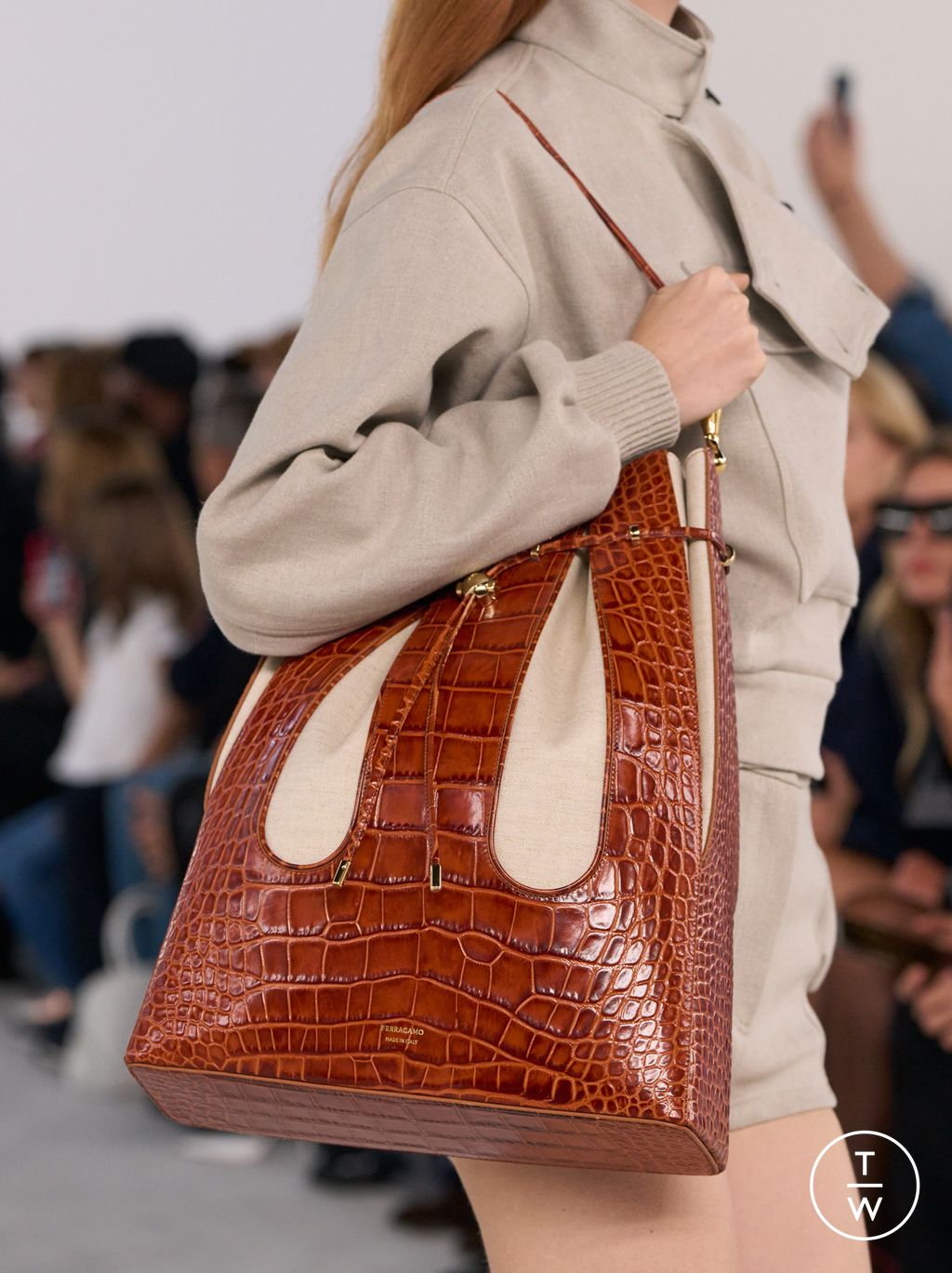 Fashion Week Milan Spring/Summer 2024 look 10 from the Ferragamo collection womenswear accessories