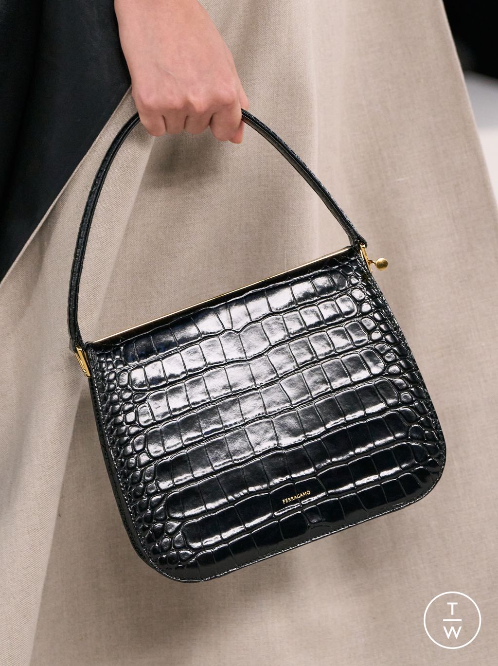 Fashion Week Milan Spring/Summer 2024 look 34 from the Ferragamo collection womenswear accessories