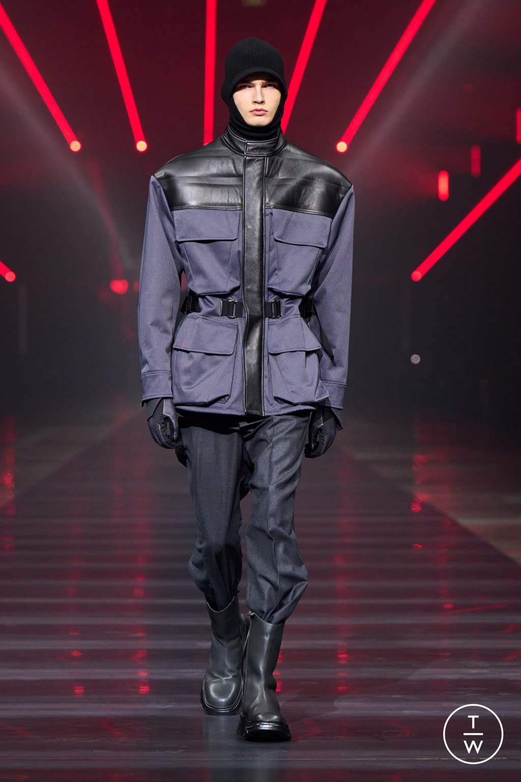 Fashion Week Milan Fall/Winter 2022 look 4 from the Ferrari collection womenswear