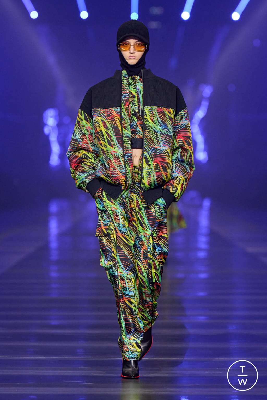 Fashion Week Milan Fall/Winter 2022 look 30 from the Ferrari collection womenswear