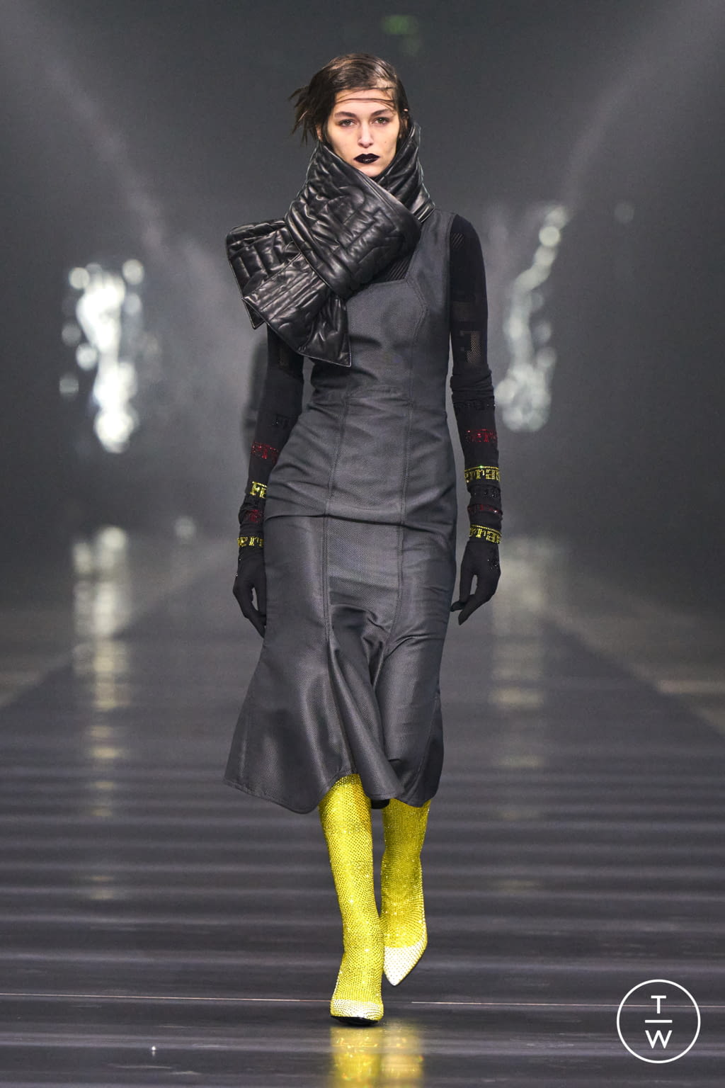 Fashion Week Milan Fall/Winter 2022 look 40 from the Ferrari collection womenswear