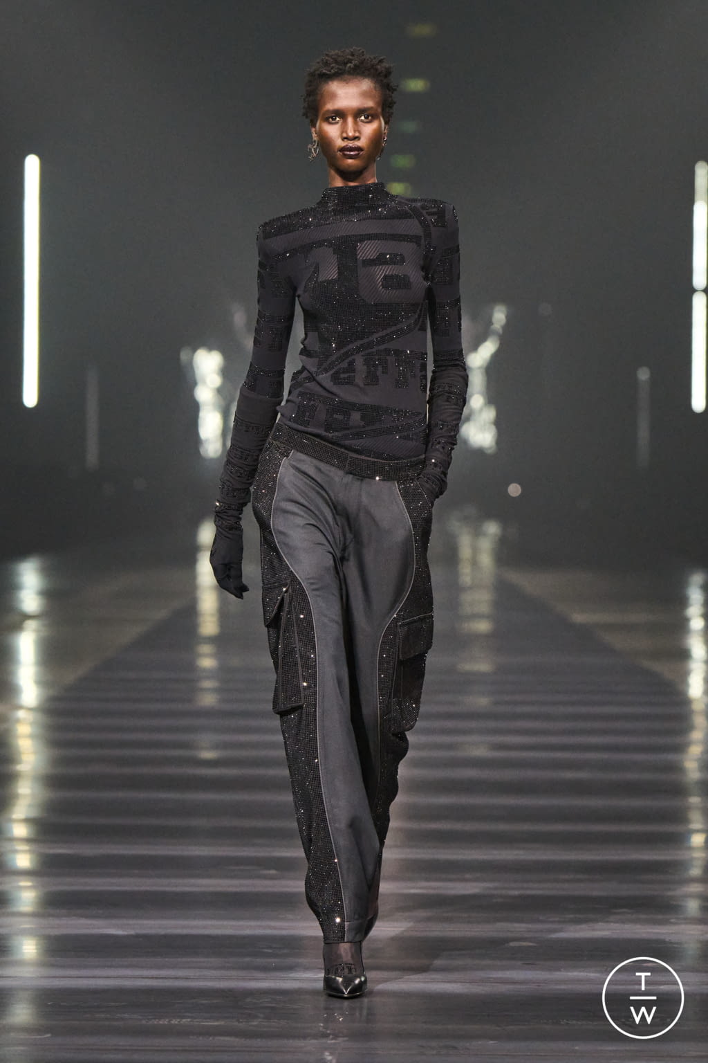Fashion Week Milan Fall/Winter 2022 look 45 from the Ferrari collection womenswear