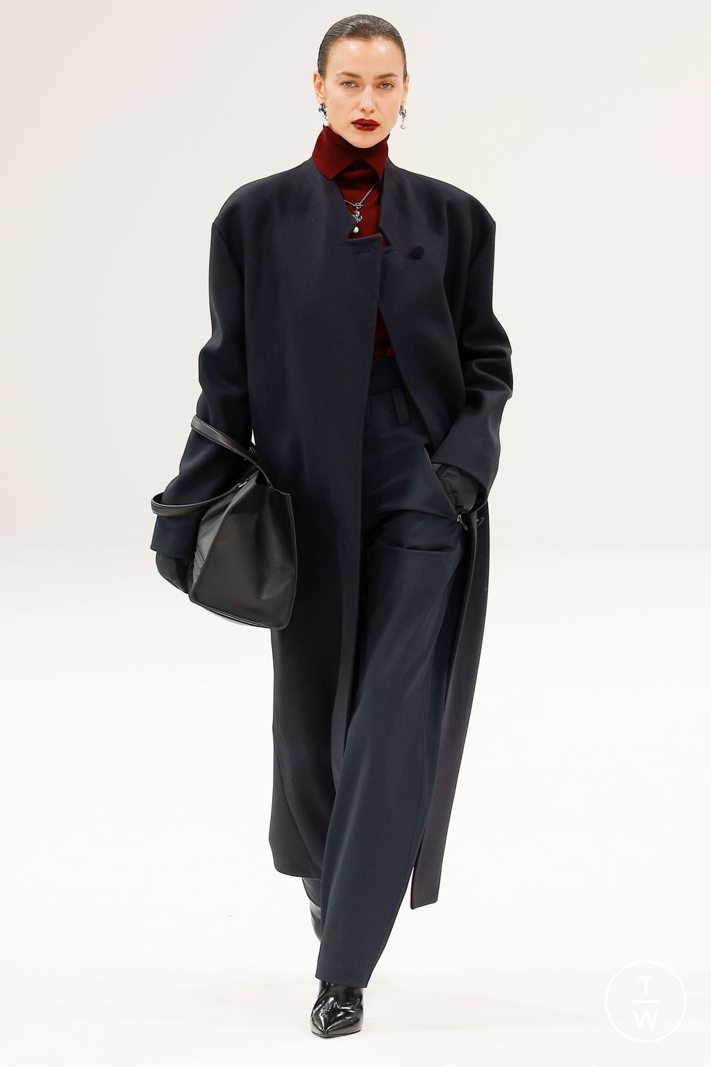 Fashion Week Milan Fall/Winter 2023 look 3 from the Ferrari collection womenswear