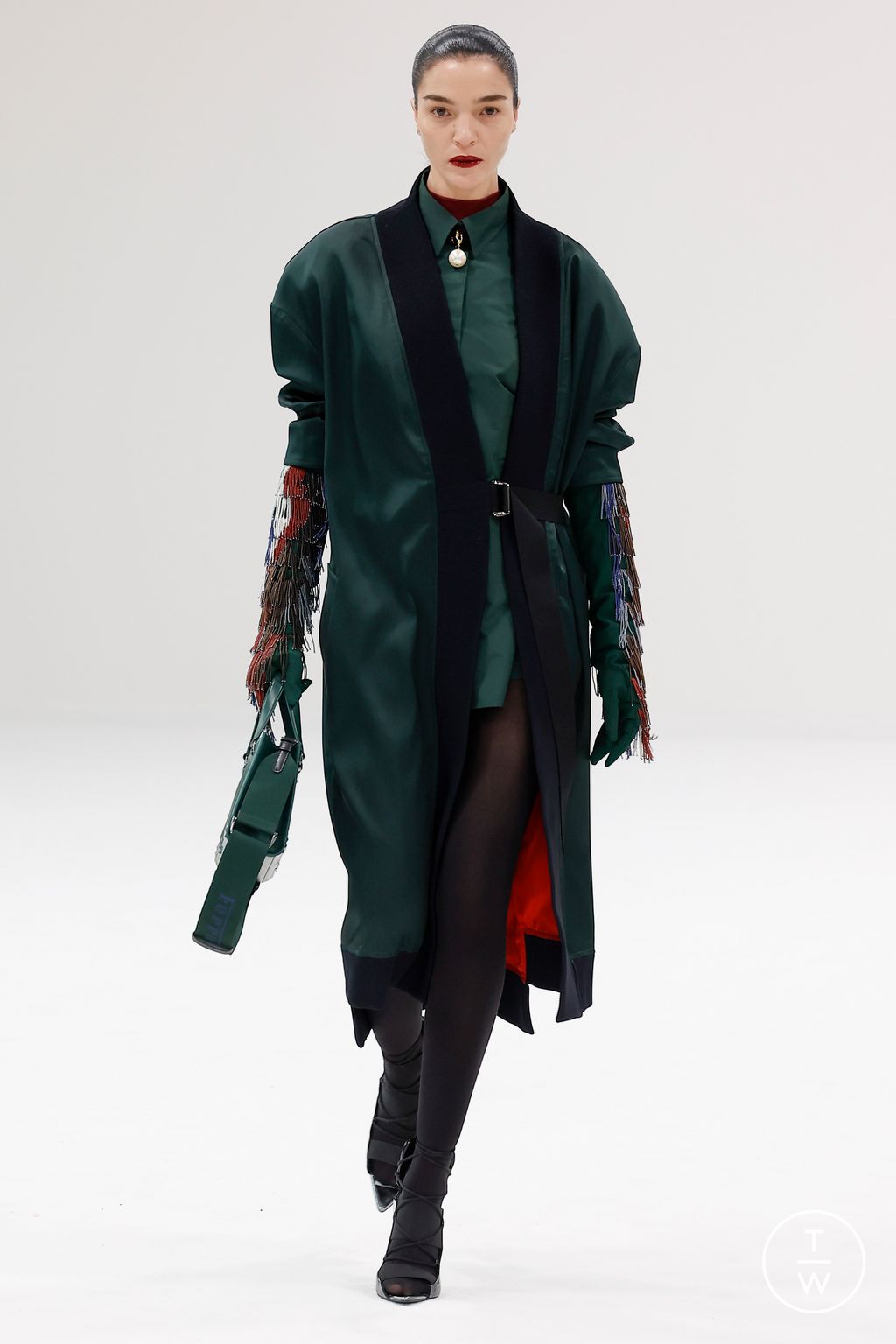 Fashion Week Milan Fall/Winter 2023 look 29 from the Ferrari collection womenswear