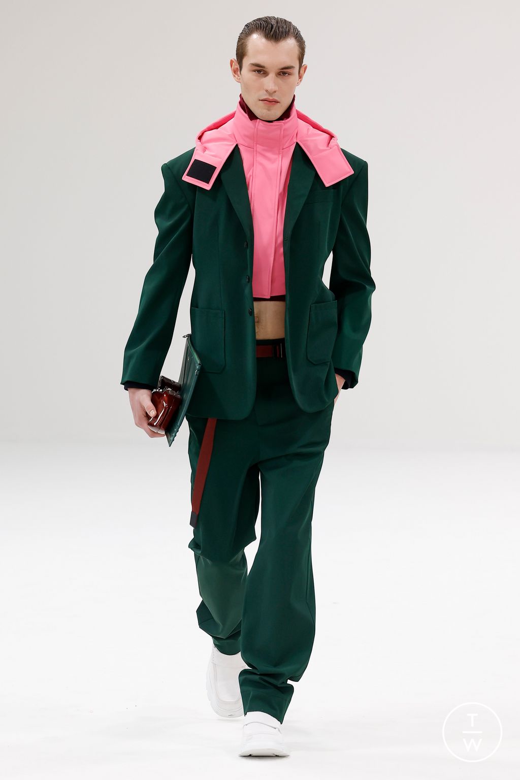 Fashion Week Milan Fall/Winter 2023 look 30 from the Ferrari collection womenswear