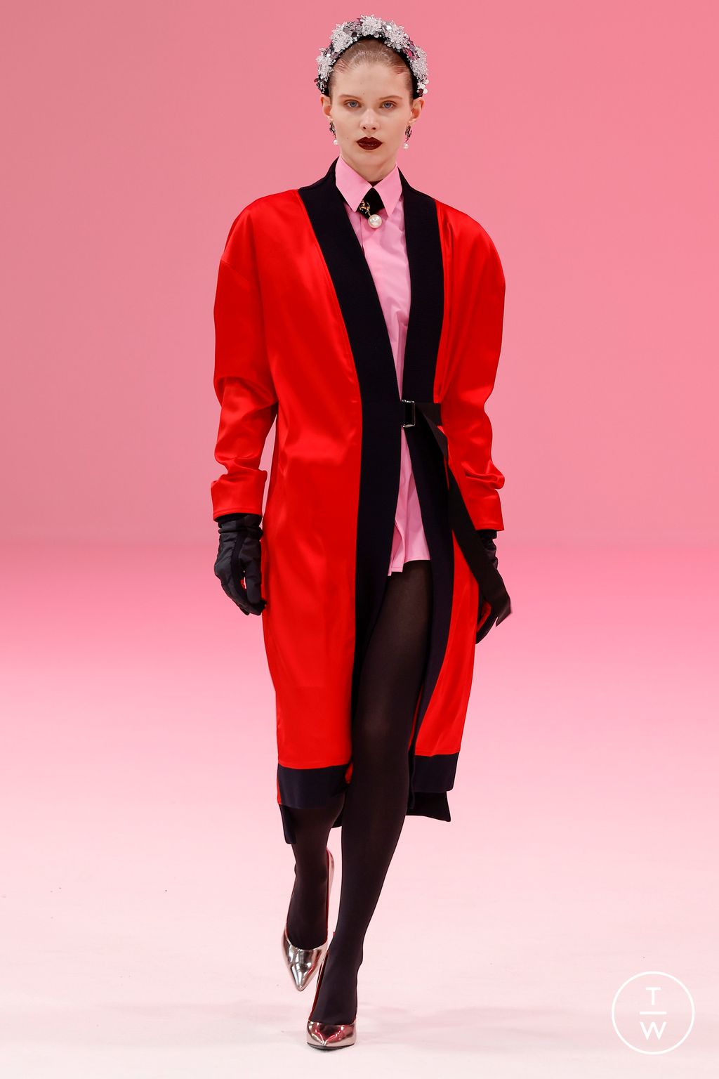Fashion Week Milan Fall/Winter 2023 look 44 from the Ferrari collection womenswear
