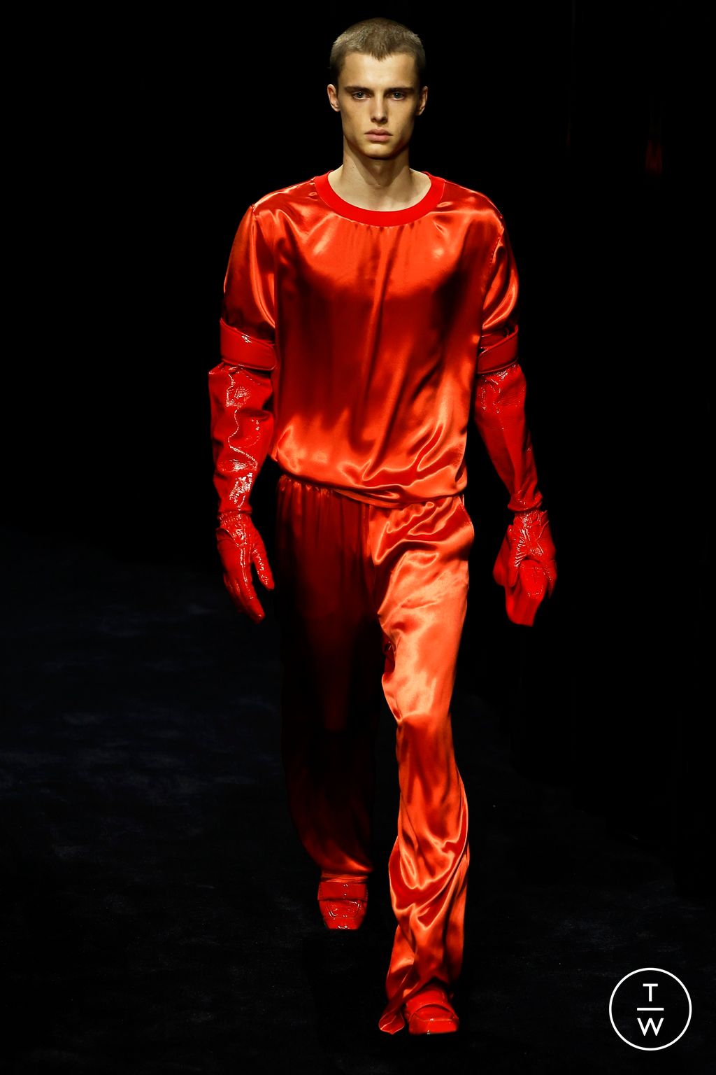 Fashion Week Milan Fall/Winter 2024 look 4 from the Ferrari collection womenswear