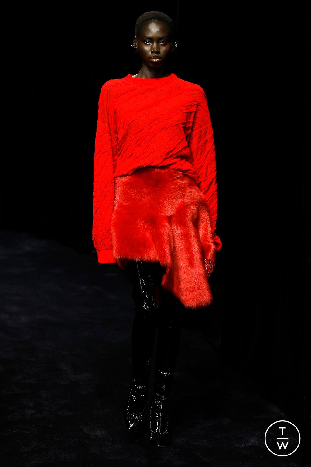 Fashion Week Milan Fall/Winter 2024 look 8 de la collection Ferrari womenswear