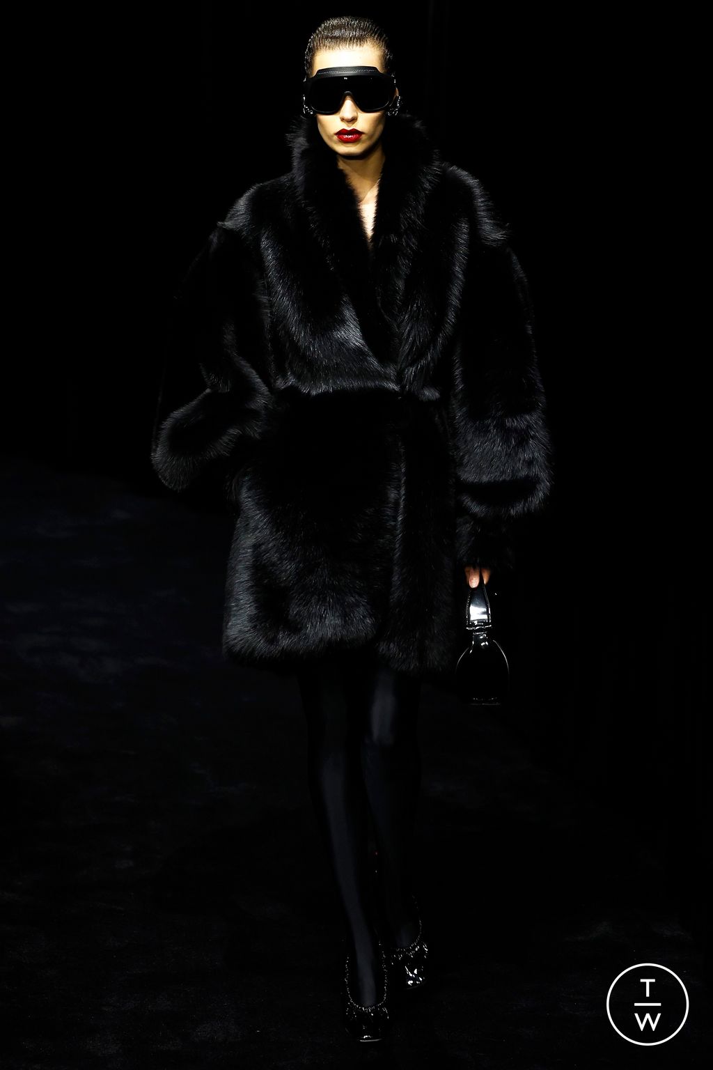 Fashion Week Milan Fall/Winter 2024 look 10 from the Ferrari collection womenswear