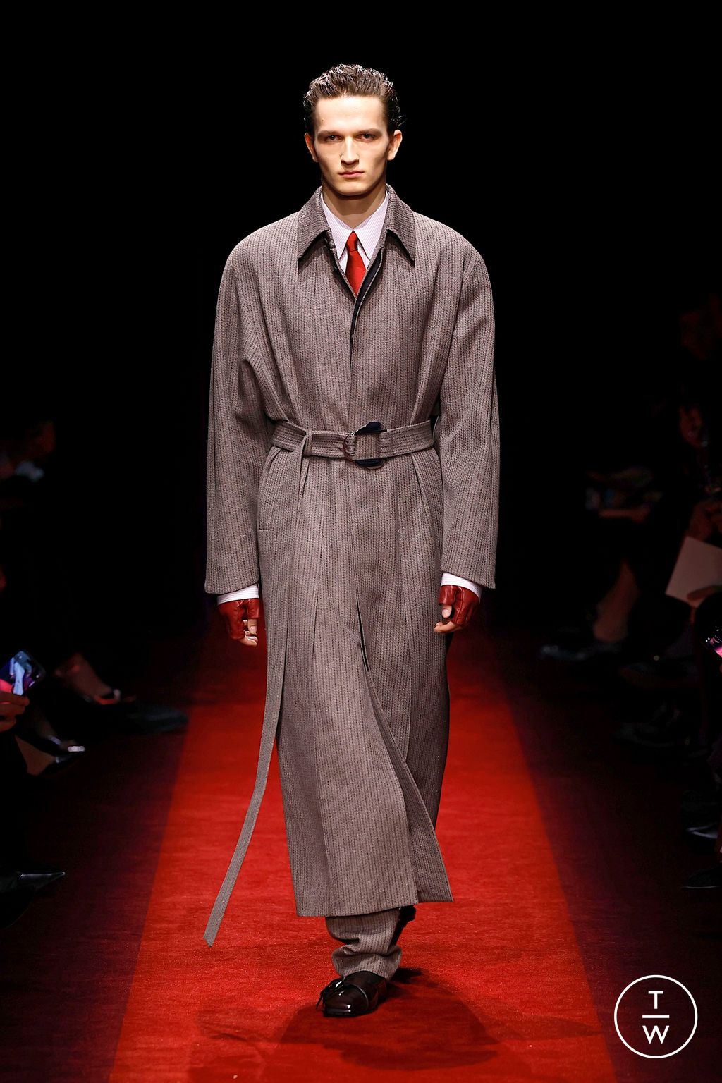 Fashion Week Milan Fall/Winter 2025 look 3 from the Ferrari collection womenswear