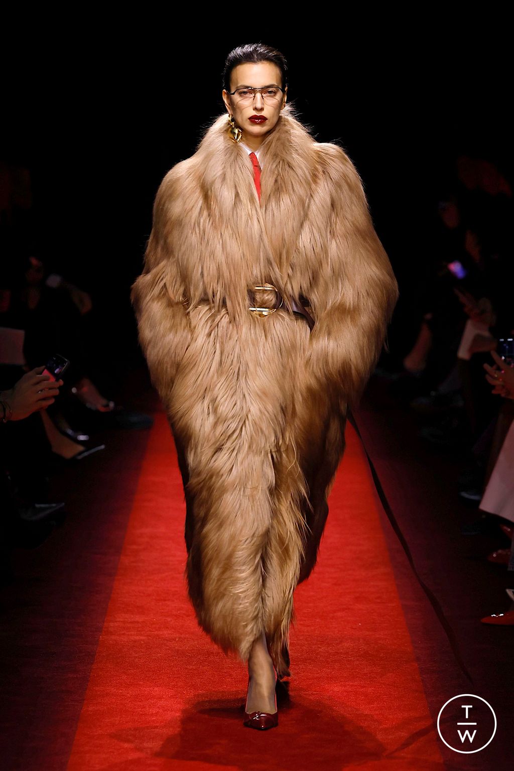 Fashion Week Milan Fall/Winter 2025 look 8 from the Ferrari collection womenswear