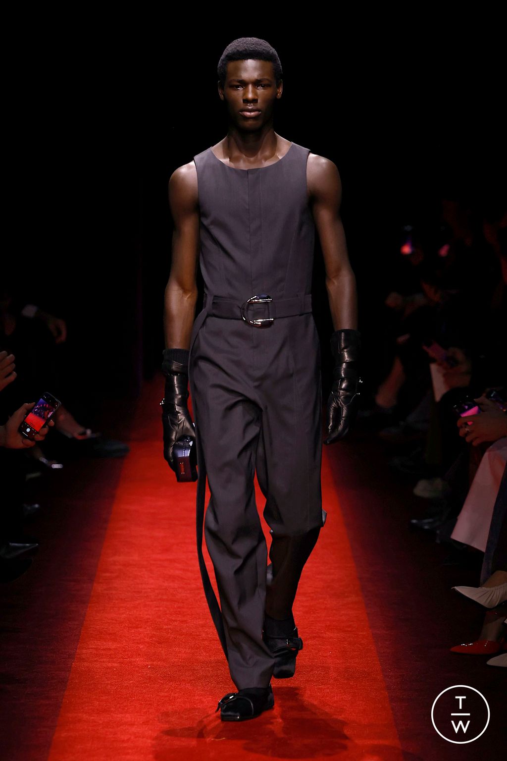 Fashion Week Milan Fall/Winter 2025 look 18 from the Ferrari collection womenswear