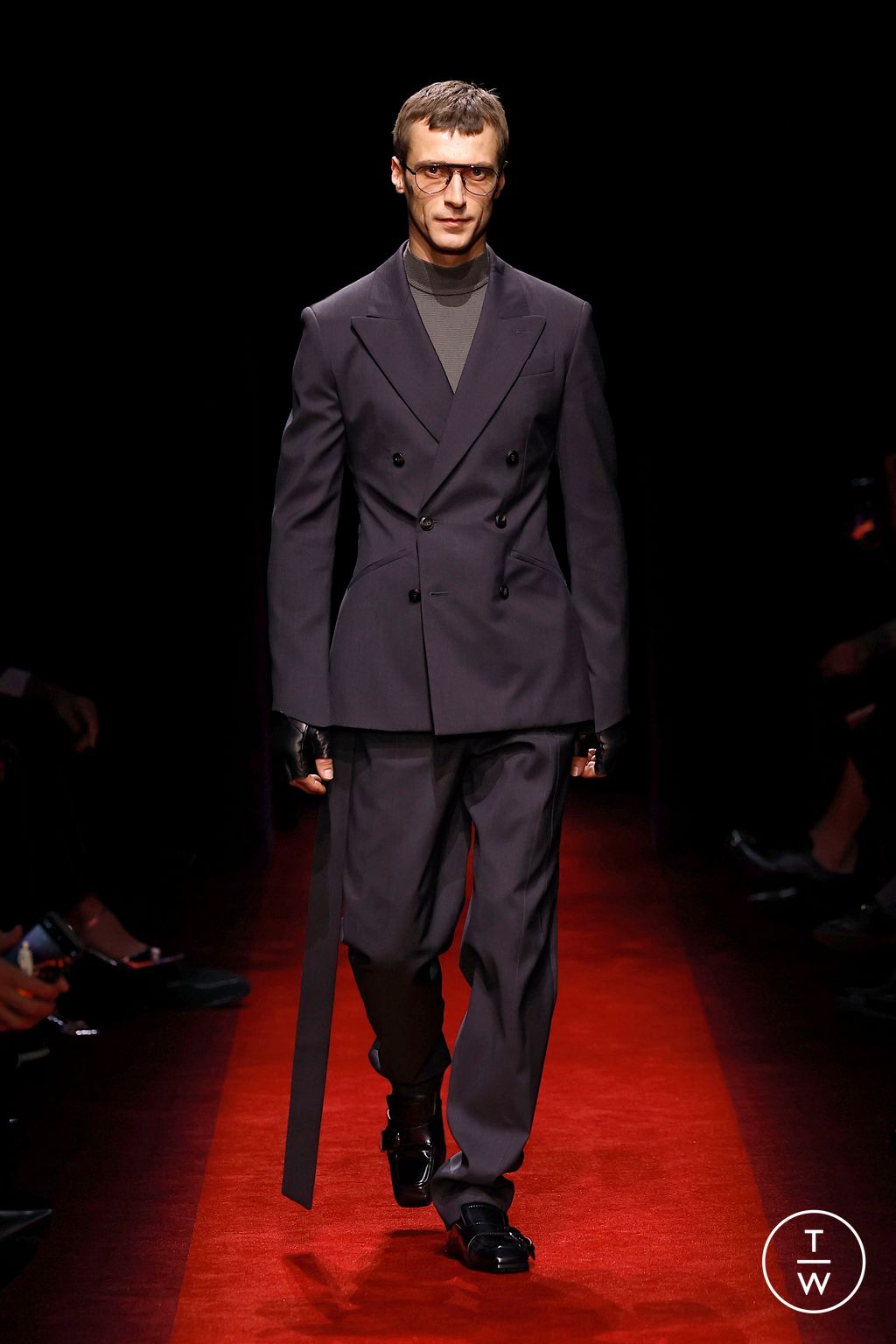 Fashion Week Milan Fall/Winter 2025 look 19 from the Ferrari collection womenswear