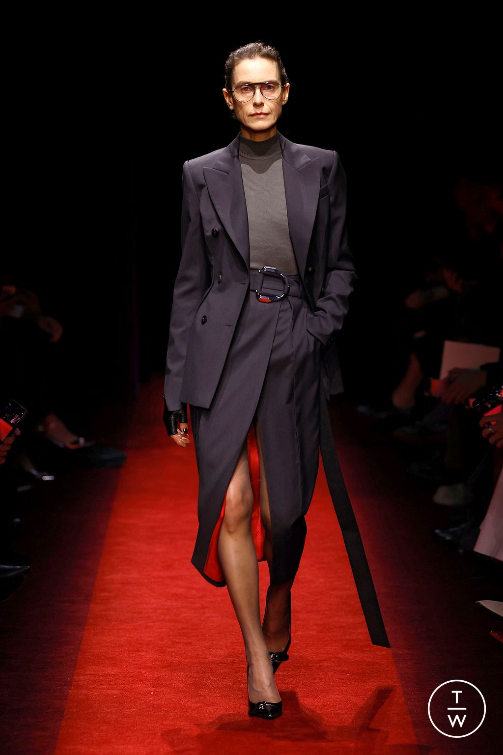 Fashion Week Milan Fall/Winter 2025 look 21 from the Ferrari collection womenswear
