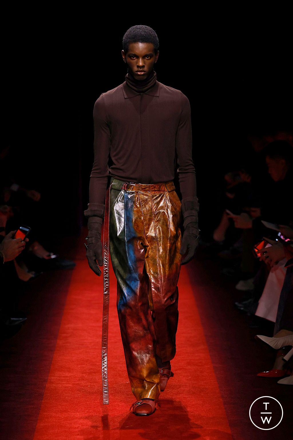 Fashion Week Milan Fall/Winter 2025 look 29 from the Ferrari collection womenswear