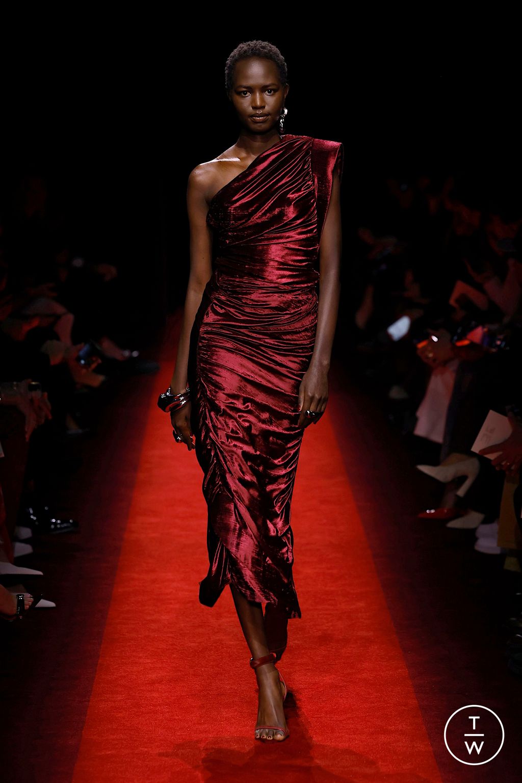 Fashion Week Milan Fall/Winter 2025 look 46 from the Ferrari collection womenswear