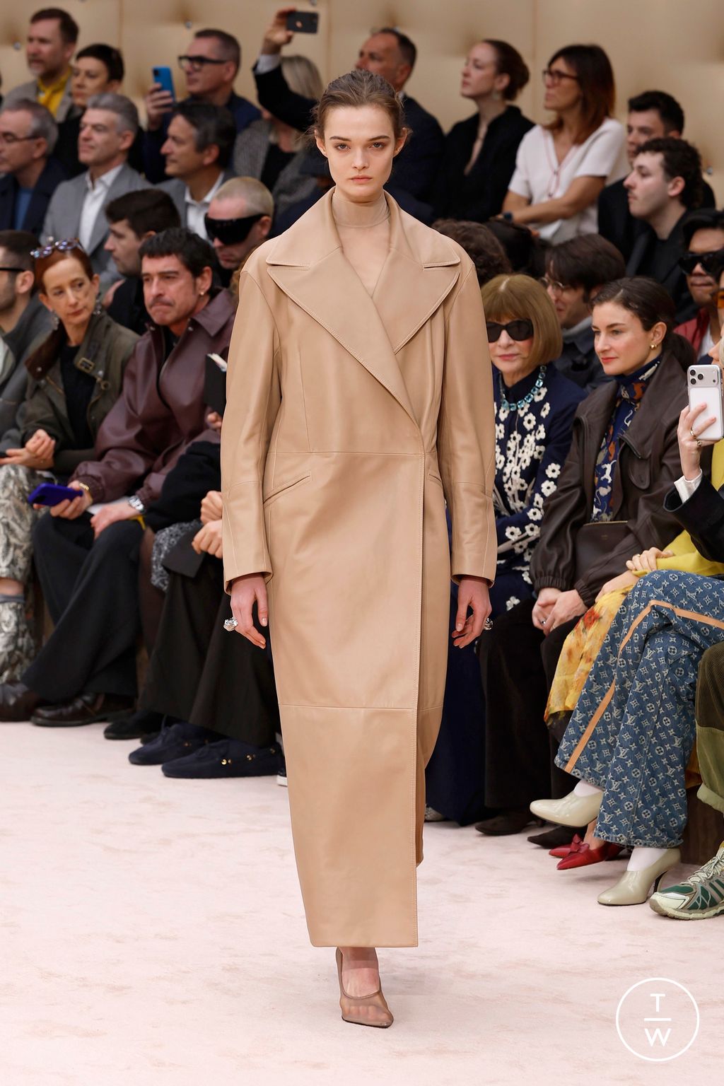 Fashion Week Milan Fall/Winter 2026 look 1 from the Ferrari collection womenswear
