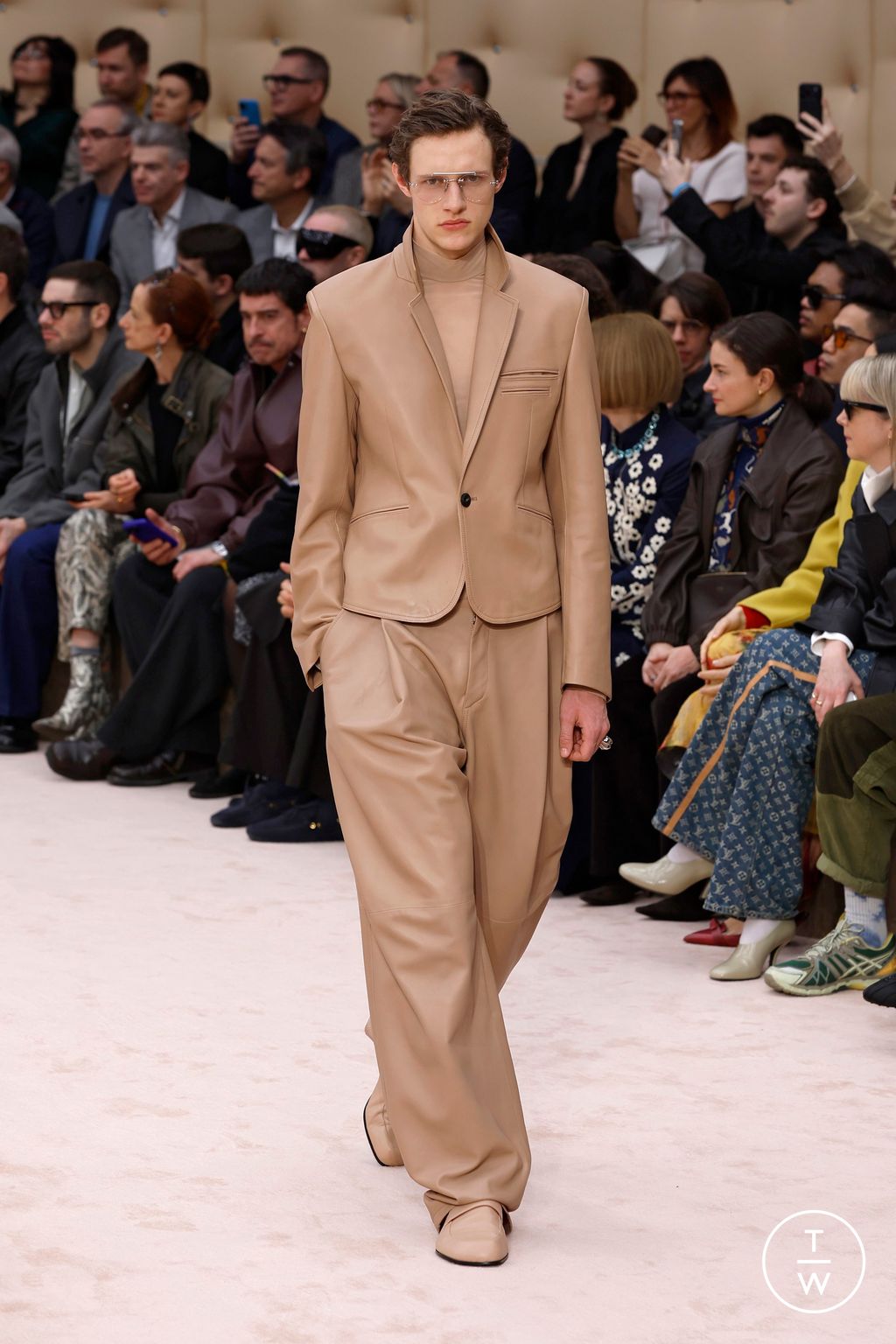 Fashion Week Milan Fall/Winter 2026 look 3 from the Ferrari collection womenswear