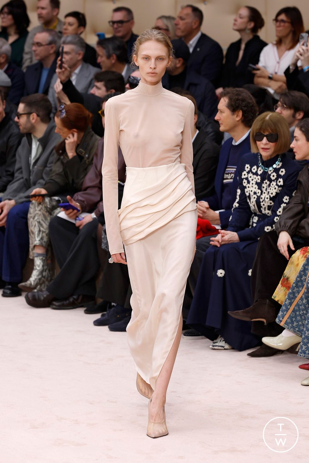 Fashion Week Milan Fall/Winter 2026 look 7 from the Ferrari collection womenswear