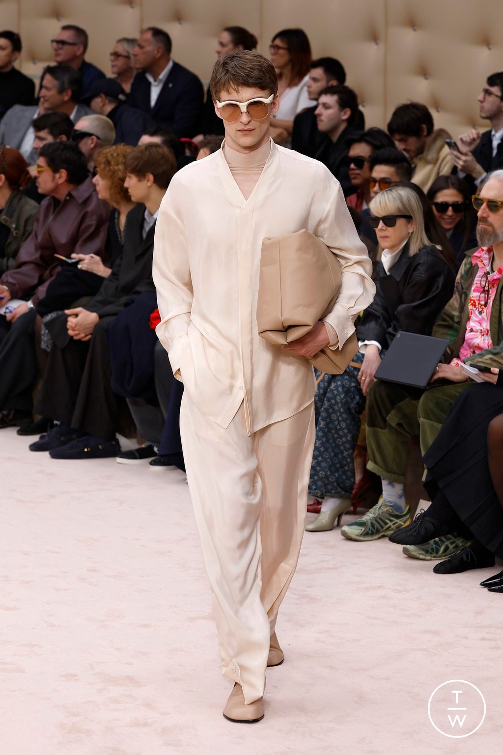 Fashion Week Milan Fall/Winter 2026 look 8 from the Ferrari collection womenswear