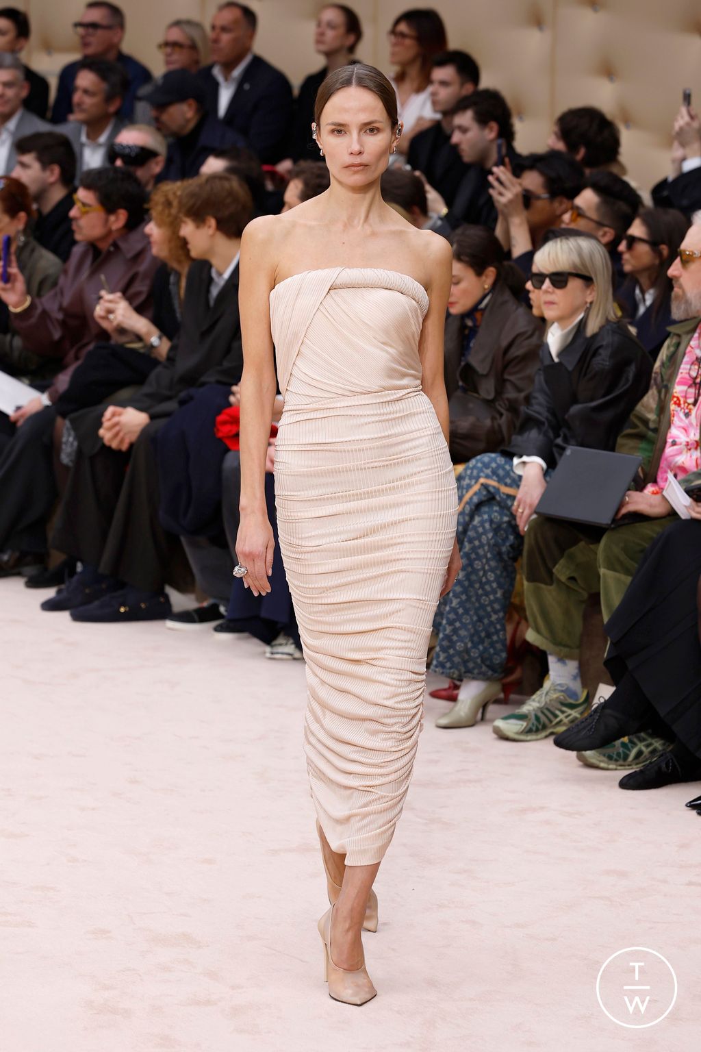 Fashion Week Milan Fall/Winter 2026 look 12 from the Ferrari collection womenswear