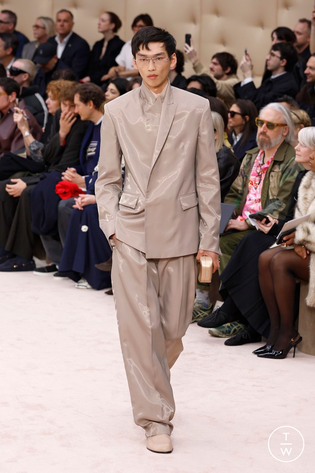 Fashion Week Milan Fall/Winter 2026 look 15 from the Ferrari collection womenswear