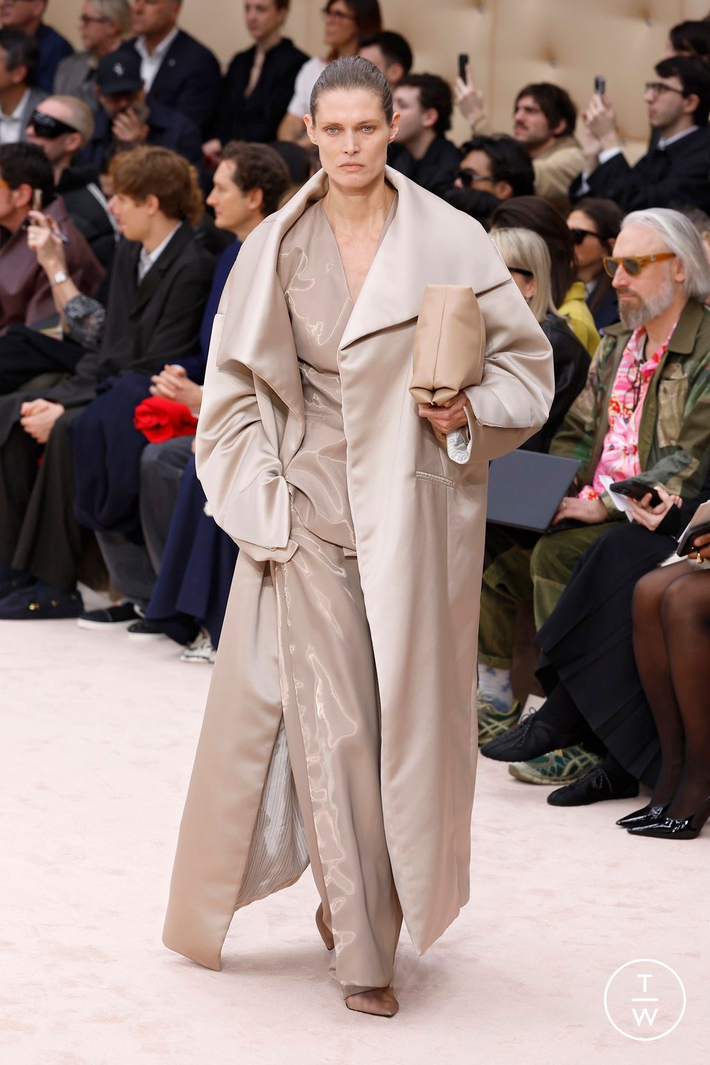 Fashion Week Milan Fall/Winter 2026 look 16 from the Ferrari collection womenswear