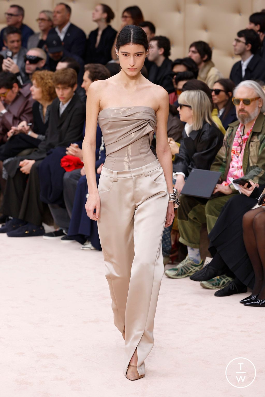 Fashion Week Milan Fall/Winter 2026 look 17 from the Ferrari collection womenswear