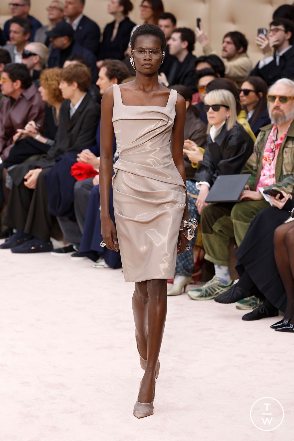 Fashion Week Milan Fall/Winter 2026 look 18 from the Ferrari collection womenswear