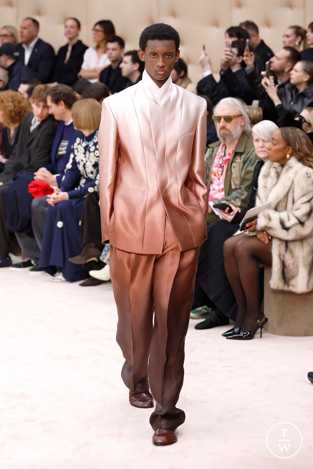 Fashion Week Milan Fall/Winter 2026 look 19 from the Ferrari collection womenswear