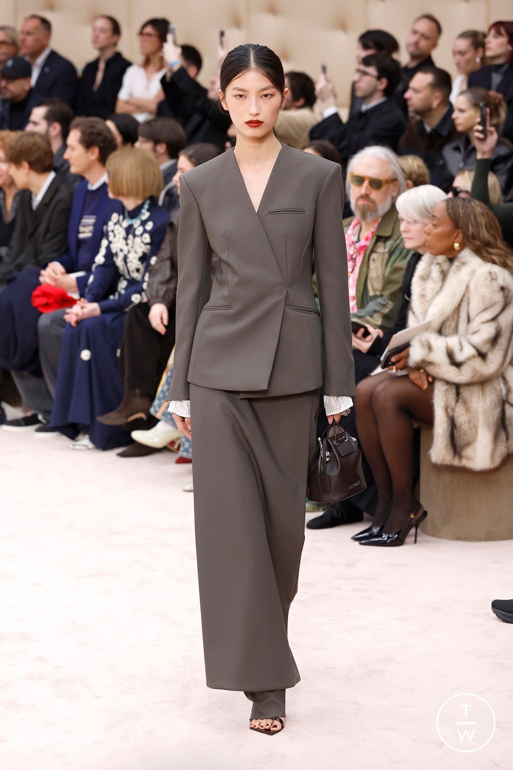 Fashion Week Milan Fall/Winter 2026 look 23 from the Ferrari collection womenswear