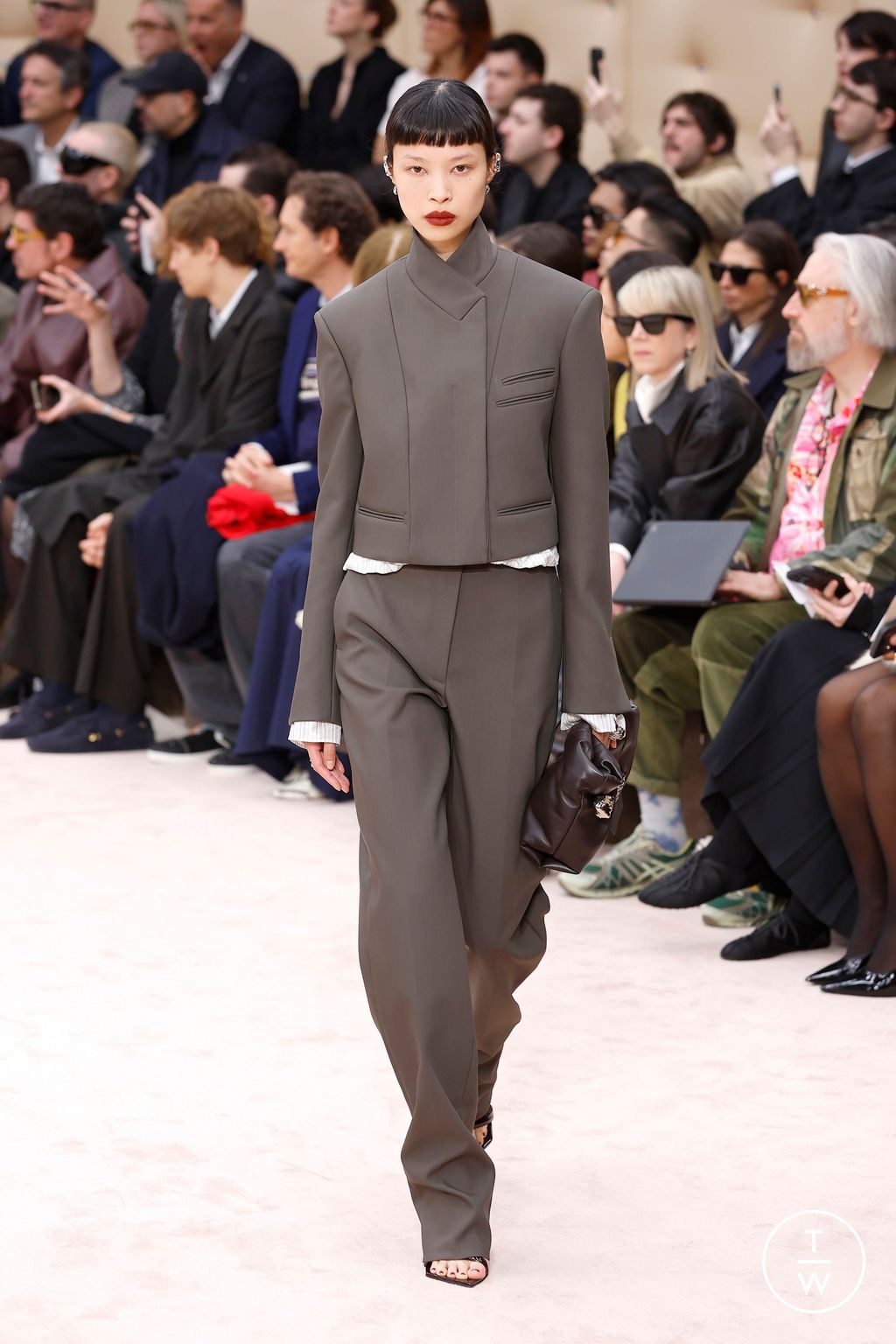 Fashion Week Milan Fall/Winter 2026 look 25 from the Ferrari collection womenswear