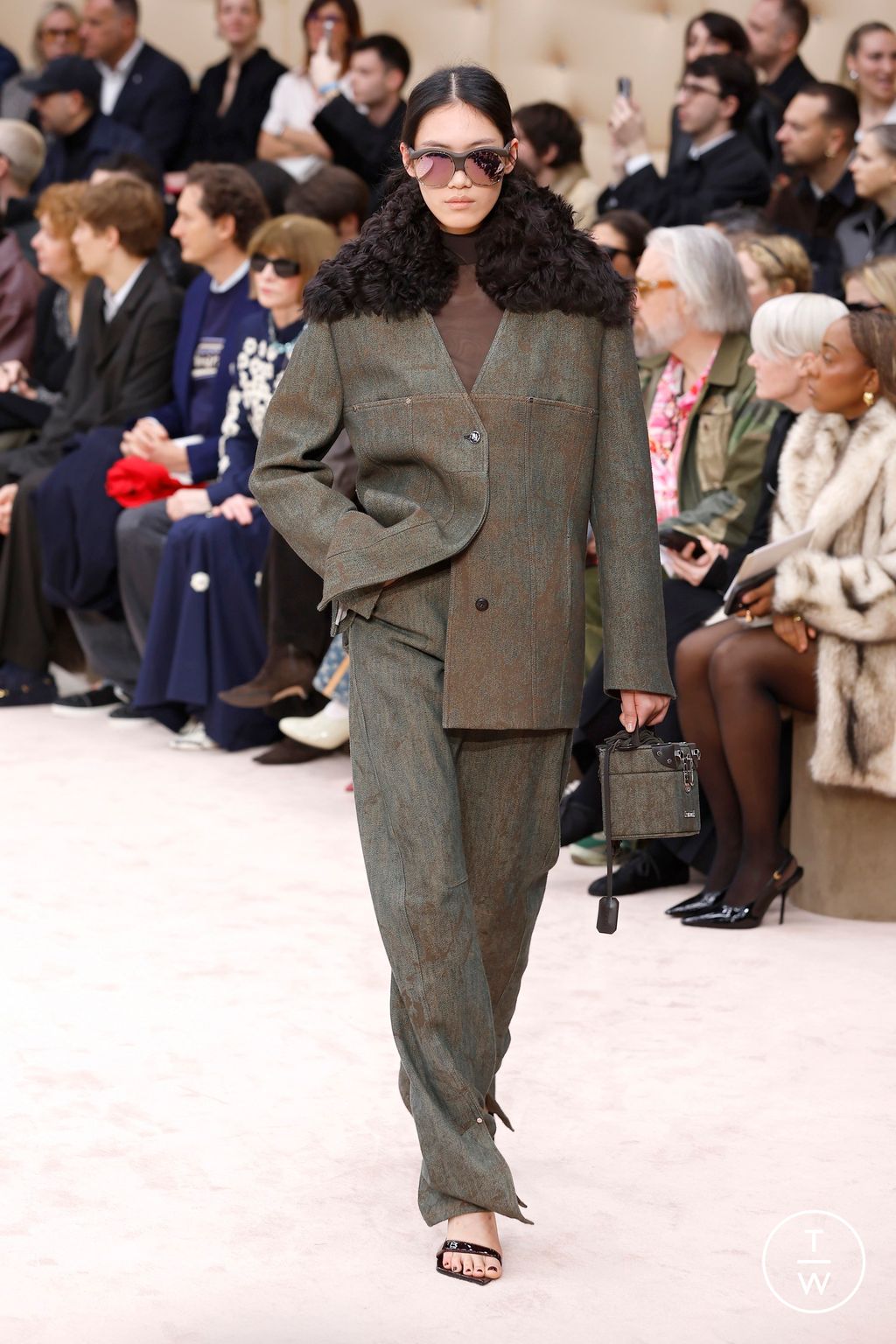 Fashion Week Milan Fall/Winter 2026 look 27 from the Ferrari collection womenswear