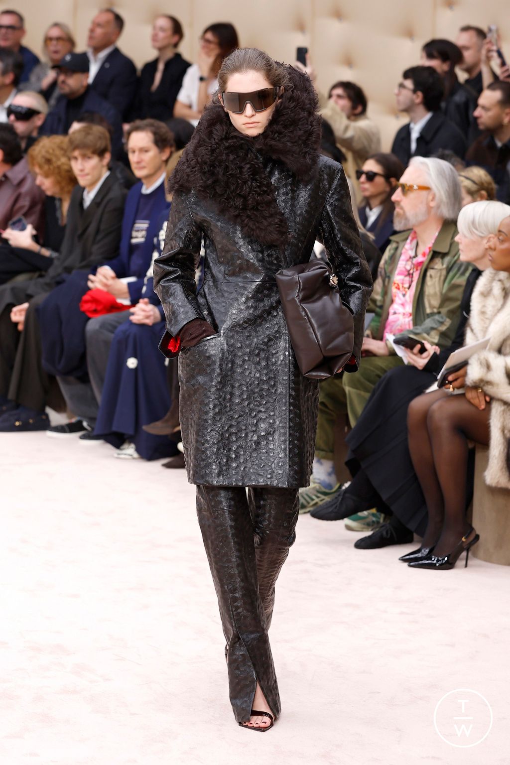 Fashion Week Milan Fall/Winter 2026 look 31 from the Ferrari collection womenswear