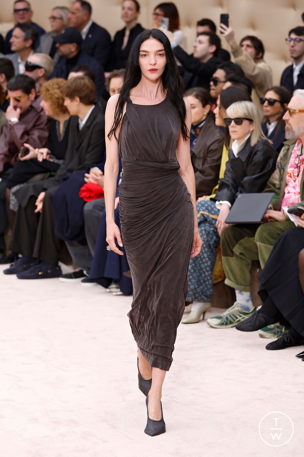 Fashion Week Milan Fall/Winter 2026 look 35 from the Ferrari collection womenswear