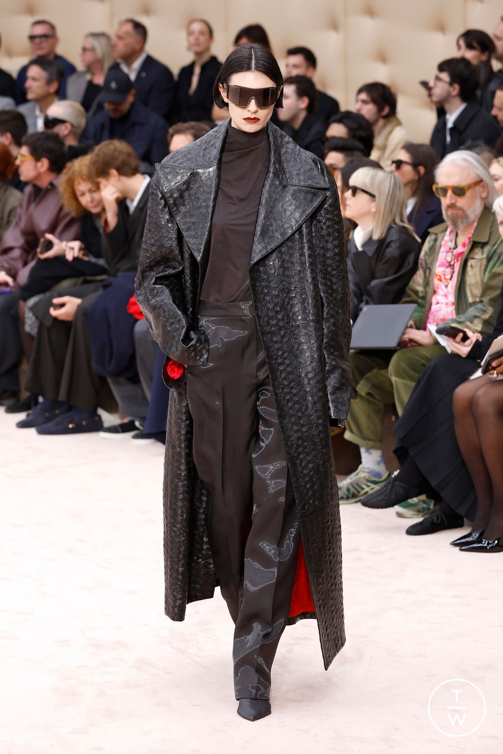 Fashion Week Milan Fall/Winter 2026 look 38 from the Ferrari collection womenswear