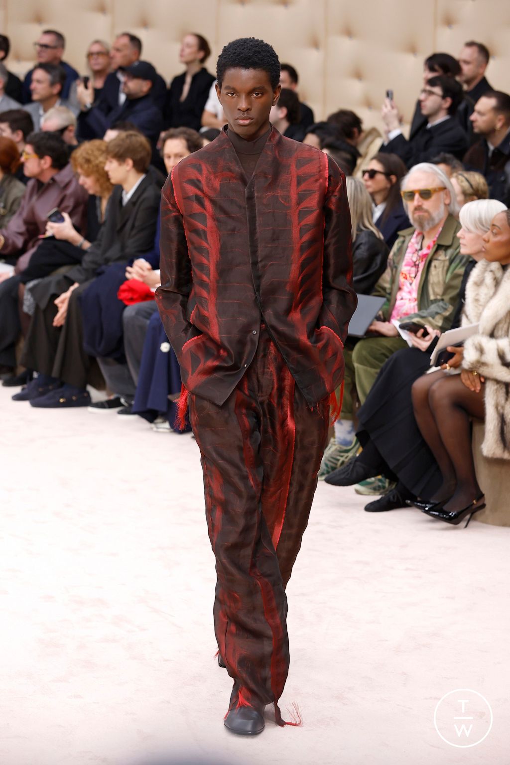 Fashion Week Milan Fall/Winter 2026 look 41 from the Ferrari collection womenswear
