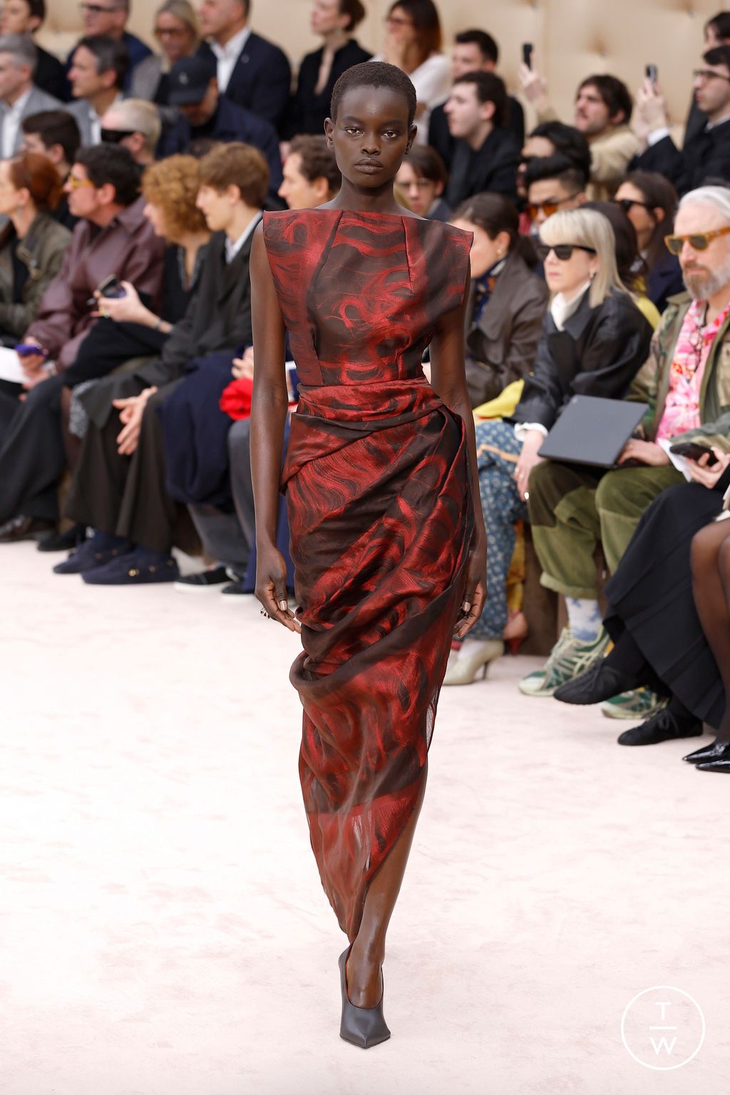 Fashion Week Milan Fall/Winter 2026 look 42 from the Ferrari collection womenswear