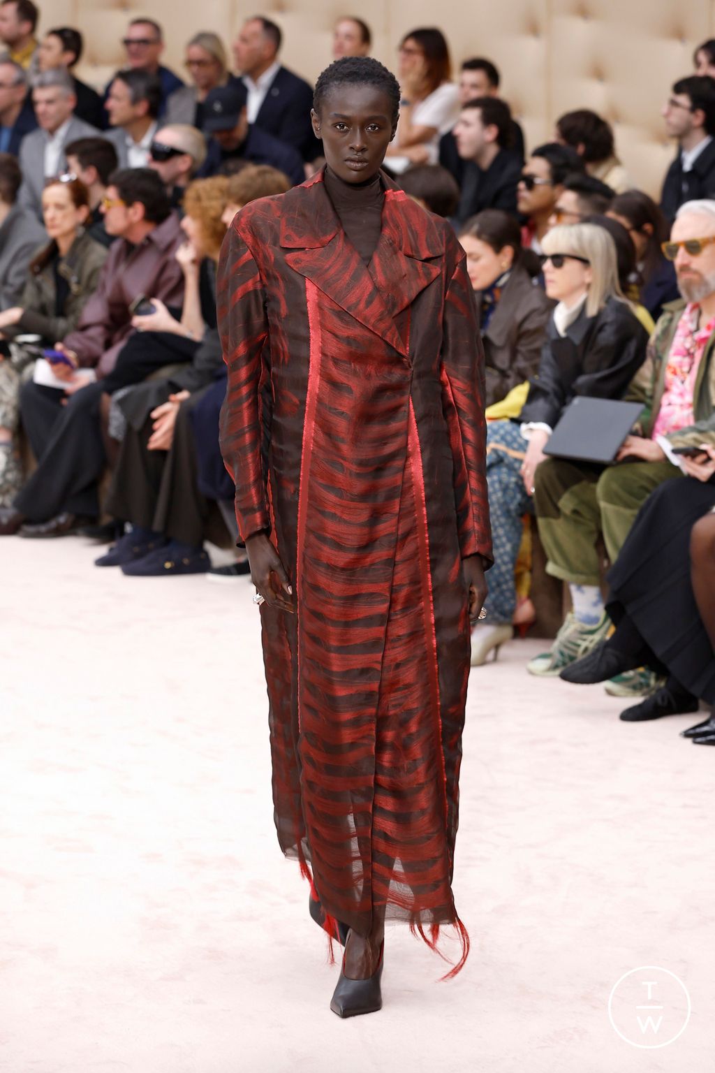 Fashion Week Milan Fall/Winter 2026 look 43 from the Ferrari collection womenswear
