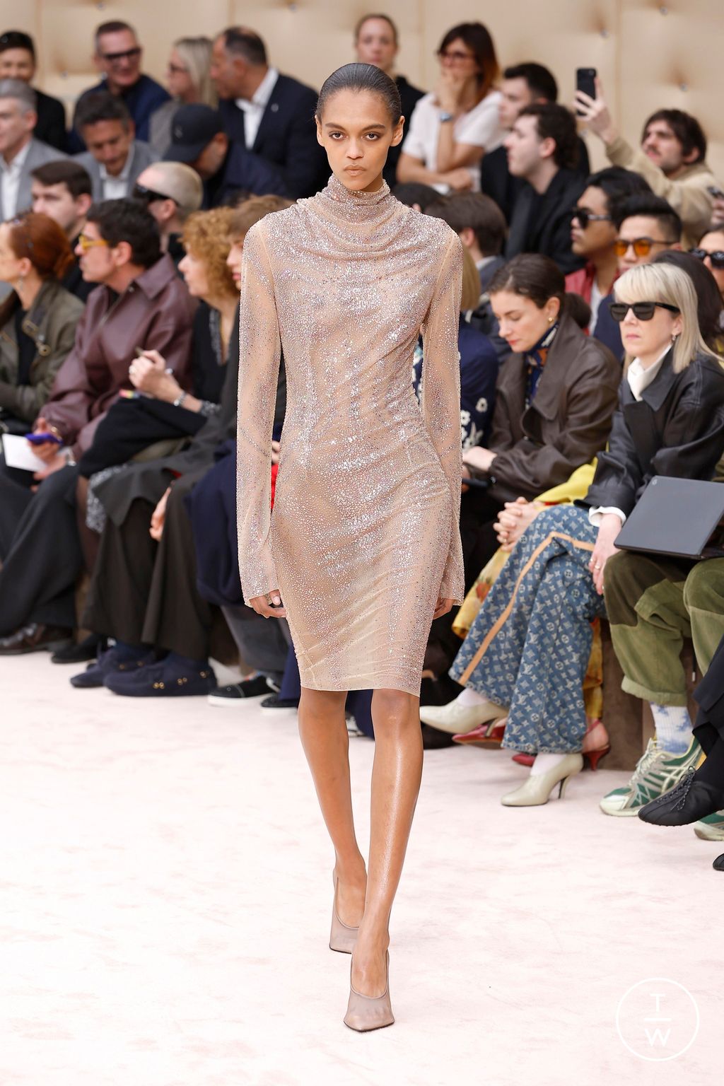 Fashion Week Milan Fall/Winter 2026 look 45 from the Ferrari collection womenswear