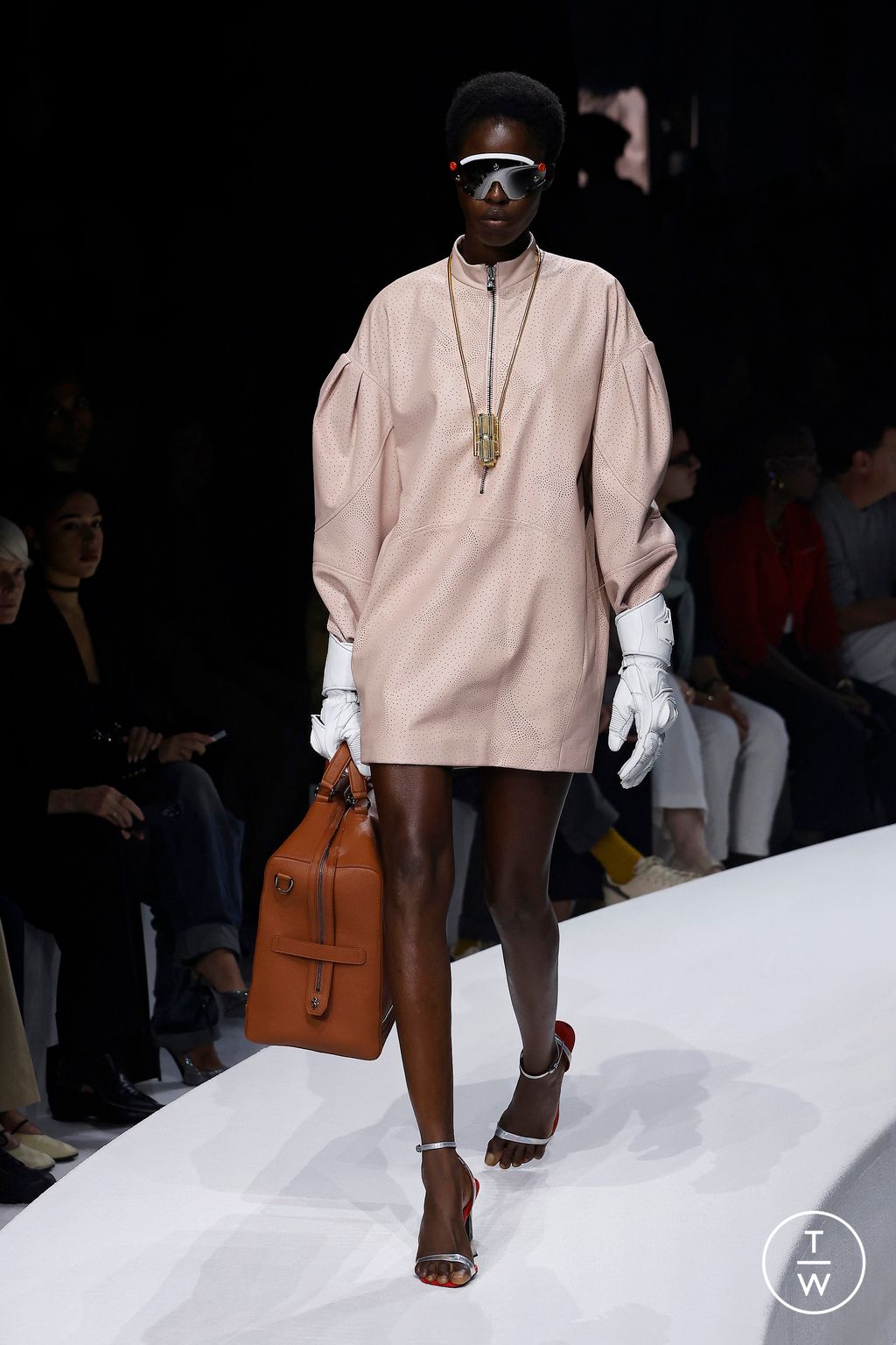 Fashion Week Milan Spring/Summer 2024 look 10 from the Ferrari collection womenswear