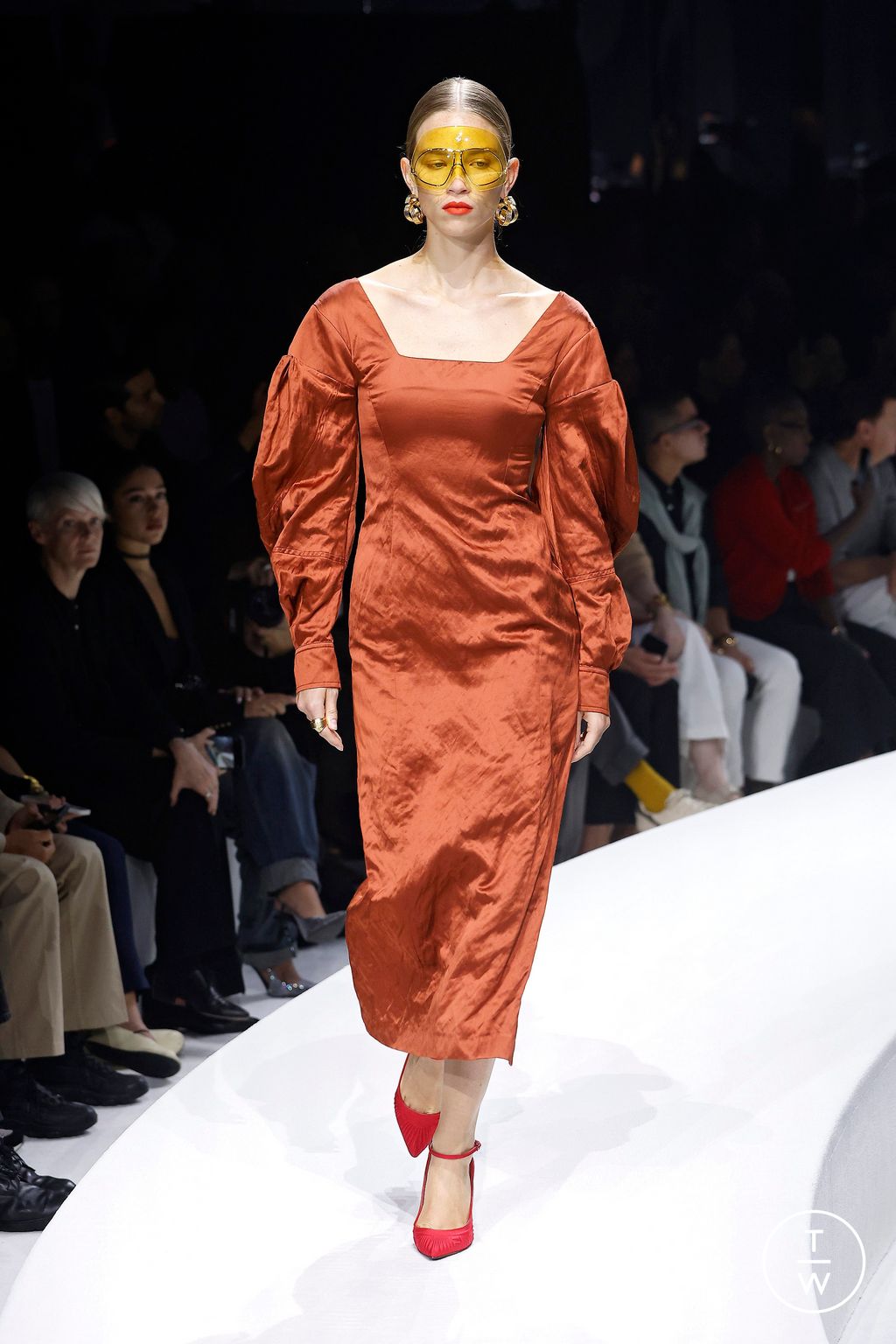 Fashion Week Milan Spring/Summer 2024 look 42 from the Ferrari collection womenswear
